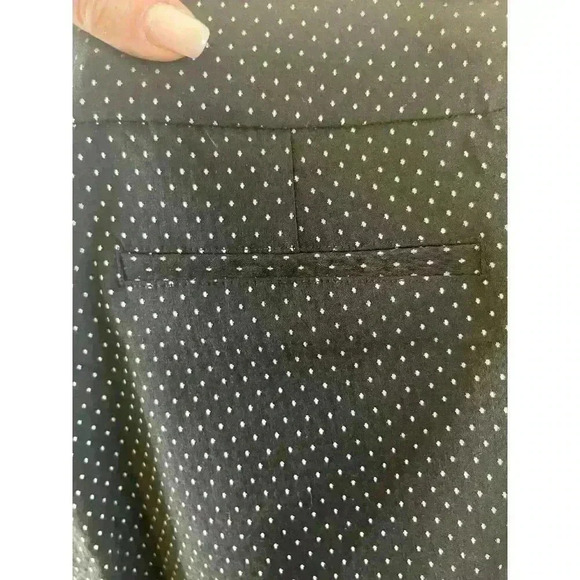 Charter Club Pants Women Size 14P Black Dots Cambridge Slim Stretch Pull On NWOT - Picture 4 of 5